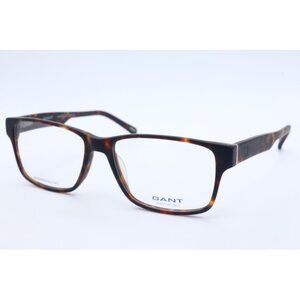 GANT GA 3005 MTO Rectangle Dark Tortoise Shell Eyeglasses Clear Lenses 55mm